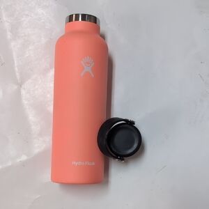 Hydro Flask Peach Bottle with Black Lid